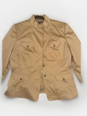 ANTONIO MELANI Tan Military-Style Blazer